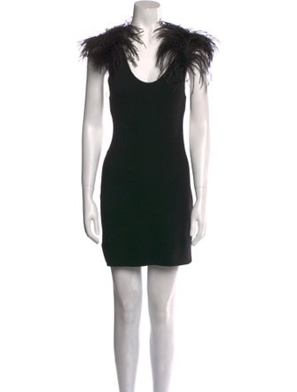 Saint Laurent Wool Mini Dress