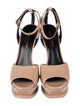 Saint Laurent Patent Leather Slingback Sandals