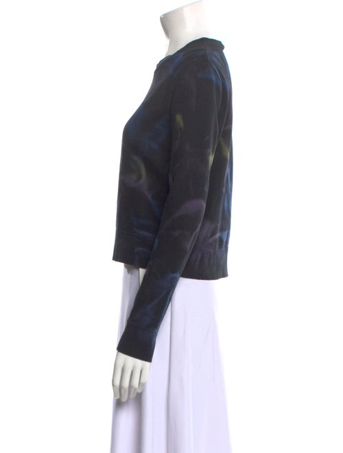 Saint Laurent Printed Crew Neck Sweatshirt