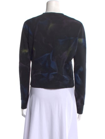 Saint Laurent Printed Crew Neck Sweatshirt