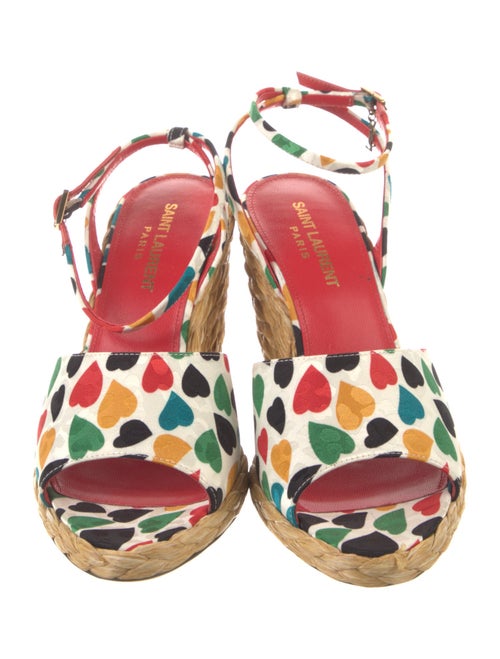 Saint Laurent Jute Printed Espadrilles