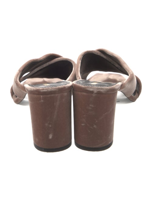 Saint Laurent Velvet Slides