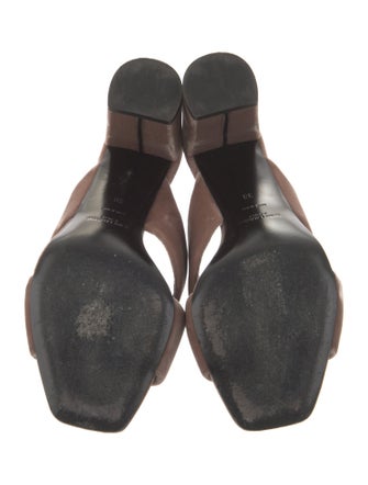 Saint Laurent Velvet Slides