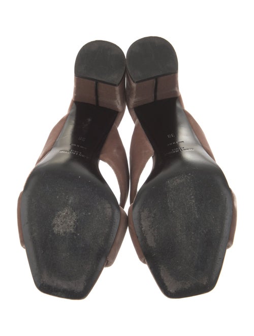 Saint Laurent Velvet Slides