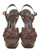 Saint Laurent Leather T-Strap Sandals