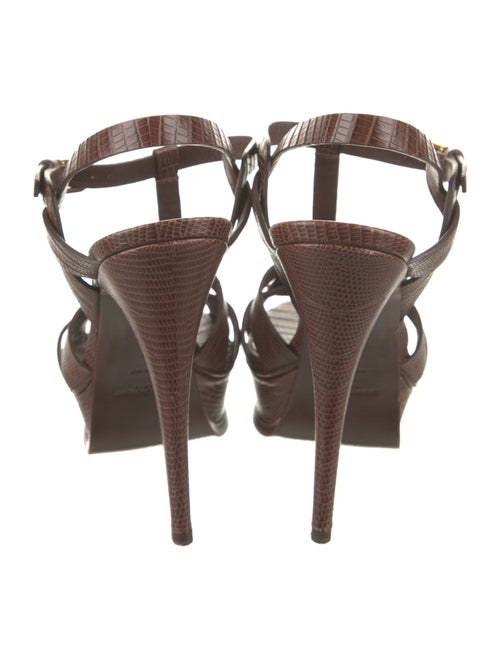 Saint Laurent Leather T-Strap Sandals