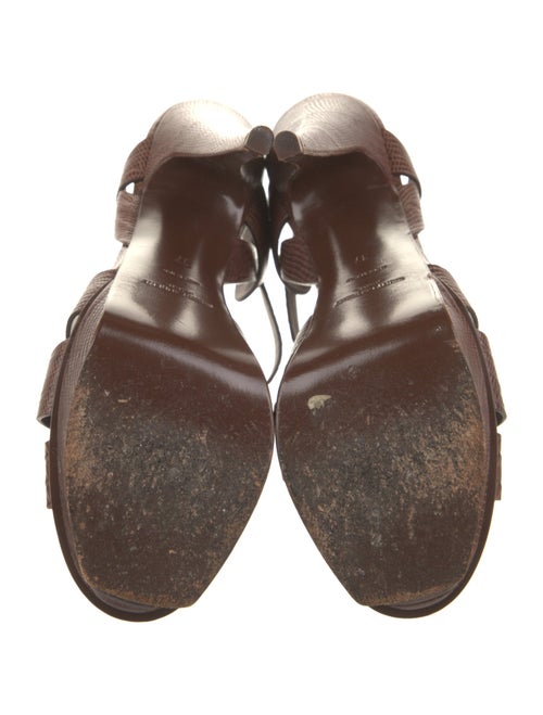 Saint Laurent Leather T-Strap Sandals