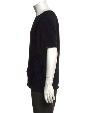 Saint Laurent Graphic Print Crew Neck T-Shirt