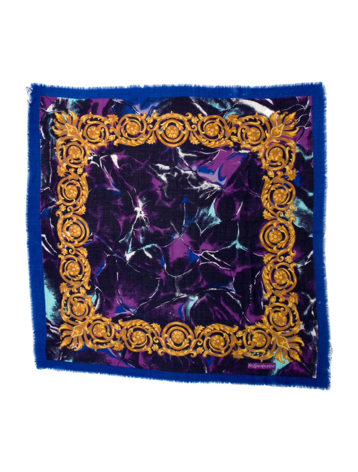 Saint Laurent Cashmere Printed Scarf