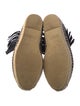Saint Laurent Suede Fringe Trim Accent Espadrilles