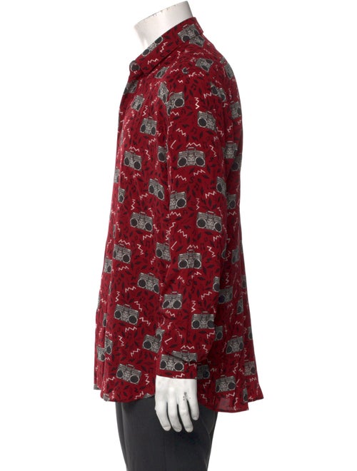 Saint Laurent Silk Printed Shirt