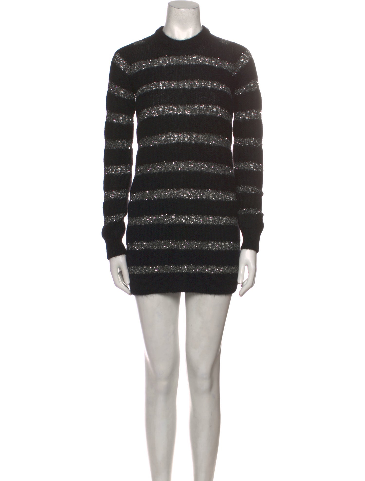 Saint Laurent Striped Mini Dress