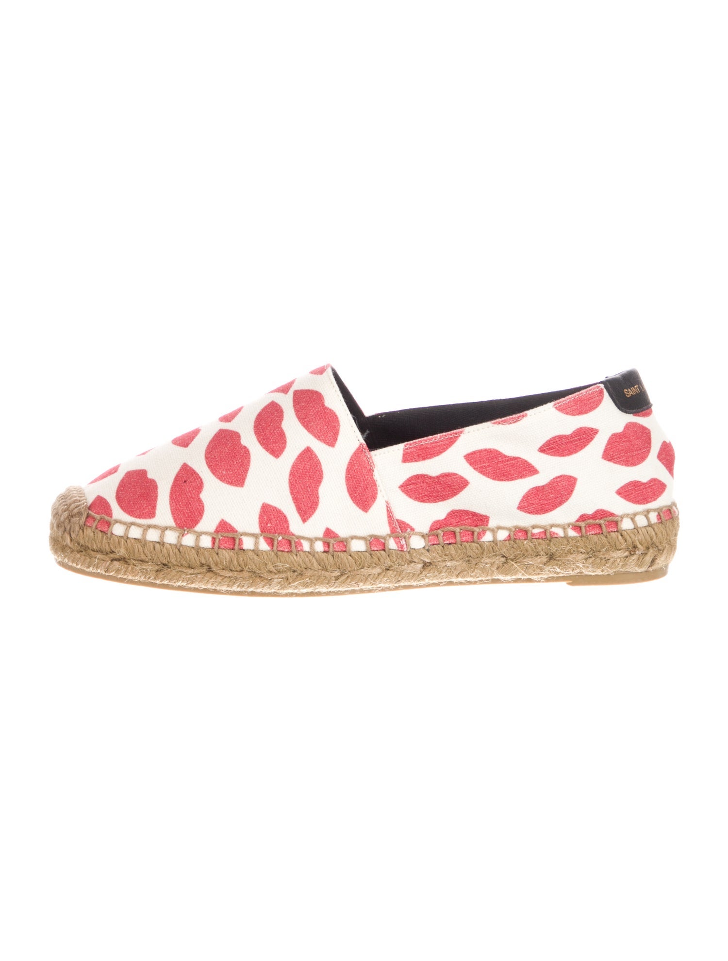 Saint Laurent Canvas Printed Espadrilles w/ Tags