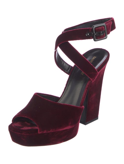 Saint Laurent Velvet D'Orsay Pumps