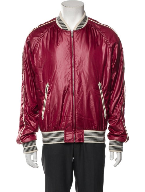 Saint Laurent Striped Bomber Jacket