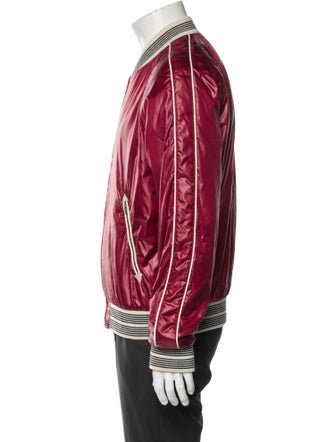 Saint Laurent Striped Bomber Jacket