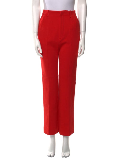 Saint Laurent Wool Straight Leg Pants