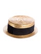 Saint Laurent Gold straw hat