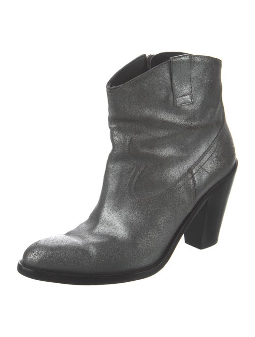 Saint Laurent Leather Western Boots