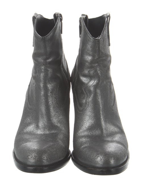 Saint Laurent Leather Western Boots