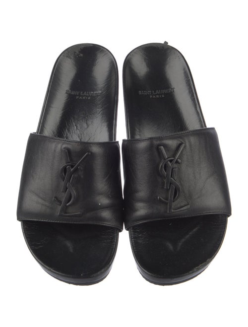 Saint Laurent Leather Slides