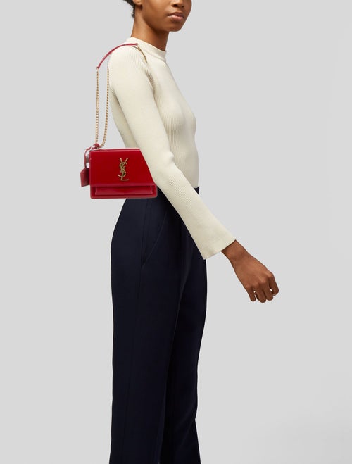 Saint Laurent Patent Leather Shoulder Bag