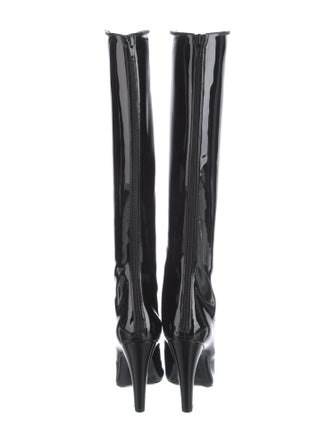 Saint Laurent Patent Leather Boots