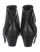 Saint Laurent Leather Fringe Trim Accent Chelsea Boots