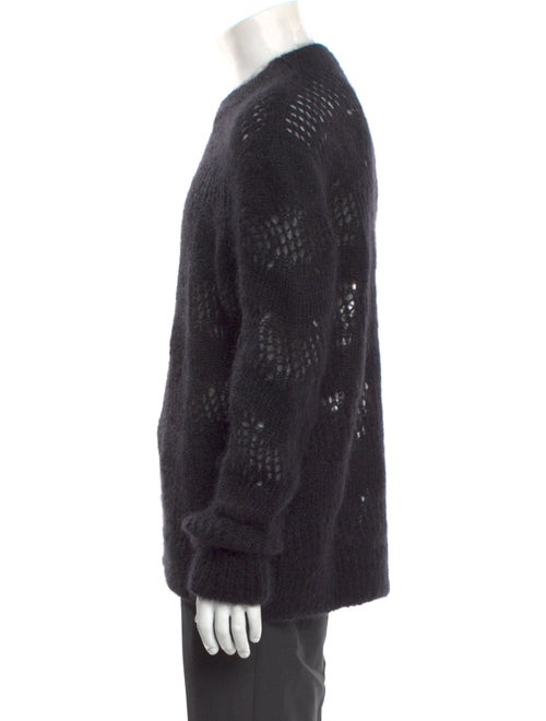 Saint Laurent 2023 Stripe Mohair Pullover Cardigan