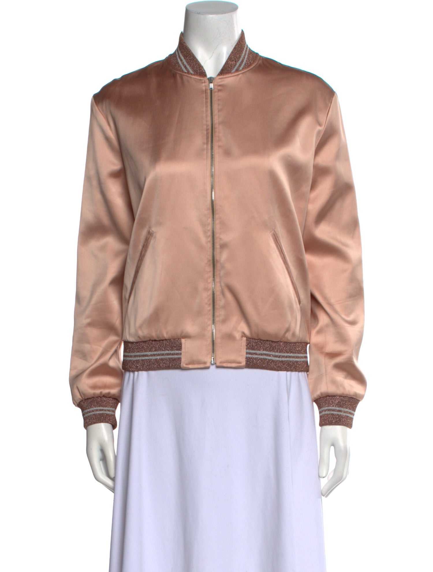 Saint Laurent Satin Bomber Jacket