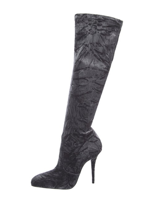 Saint Laurent Velvet Sock Boots