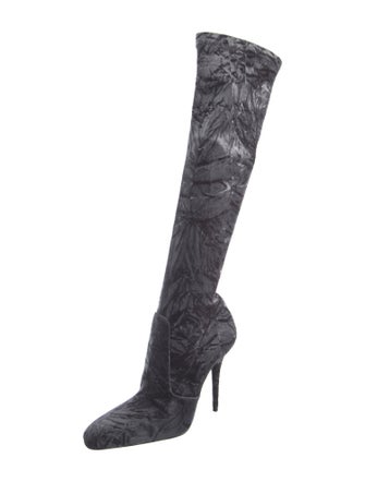 Saint Laurent Velvet Sock Boots