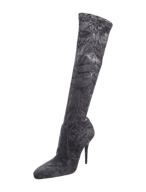 Saint Laurent Velvet Sock Boots