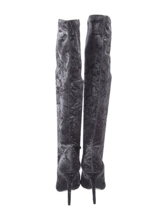 Saint Laurent Velvet Sock Boots