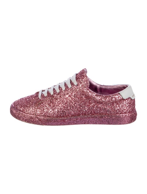 Saint Laurent Glitter Glitter Accents Sneakers