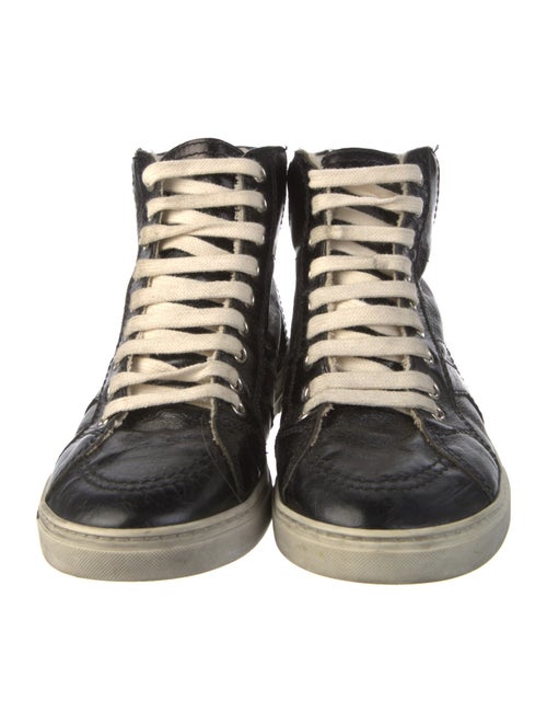 Saint Laurent Leather Printed Sneakers