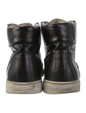 Saint Laurent Leather Printed Sneakers