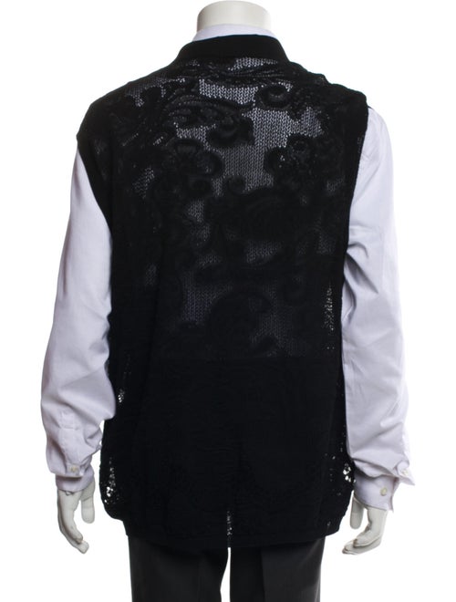 Saint Laurent Printed Open Front Cardigan