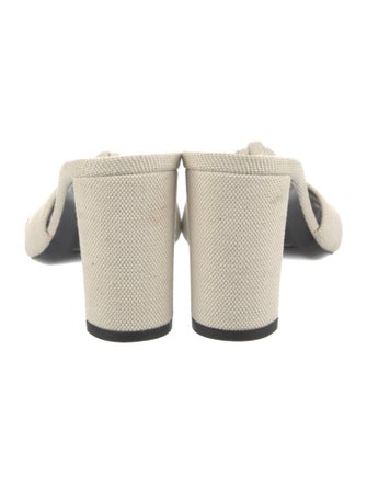 Saint Laurent Canvas Slides