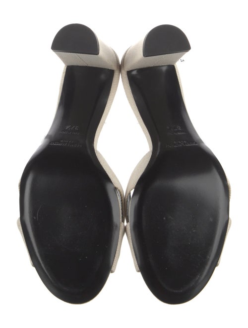 Saint Laurent Canvas Slides