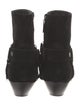 Saint Laurent Suede Moto Boots