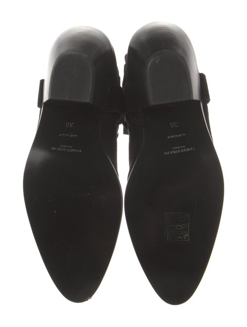 Saint Laurent Suede Moto Boots