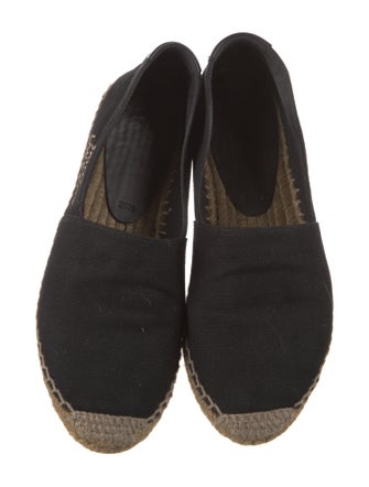 Saint Laurent Canvas Embroidered Accent Espadrilles
