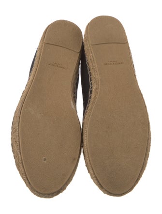 Saint Laurent Canvas Embroidered Accent Espadrilles