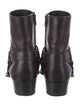 Saint Laurent Leather Moto Boots