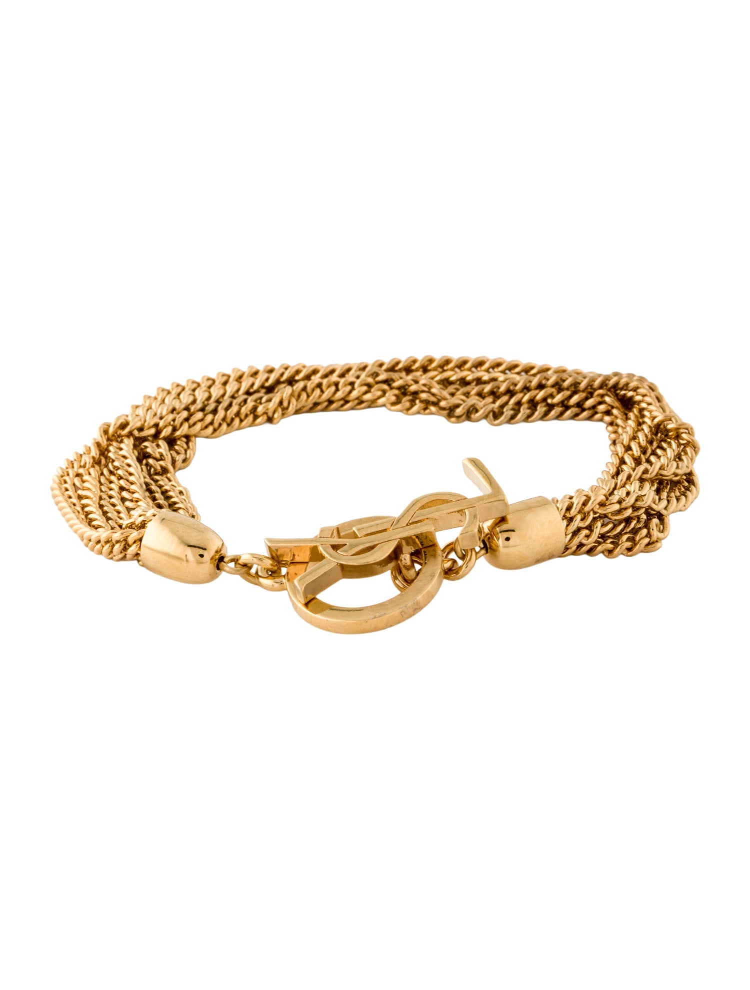 Saint Laurent T Bar YSL Multistrand Bracelet