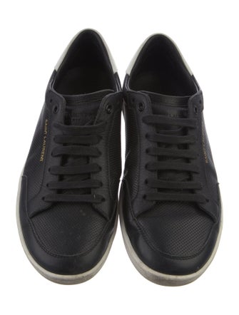 Saint Laurent Leather Colorblock Pattern Sneakers