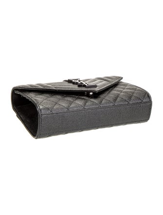 Saint Laurent Leather Envelope Small