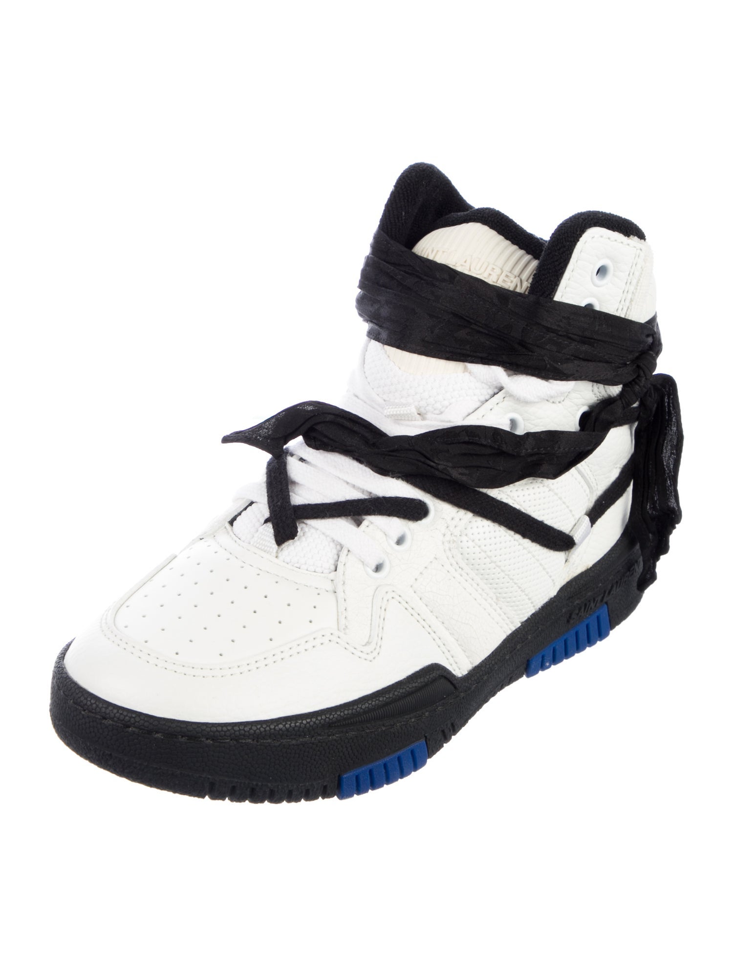 Saint Laurent Leather Wedge Sneakers