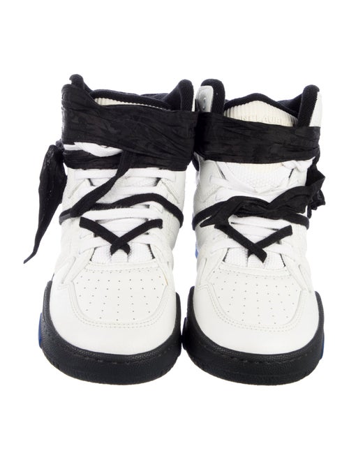 Saint Laurent Leather Wedge Sneakers